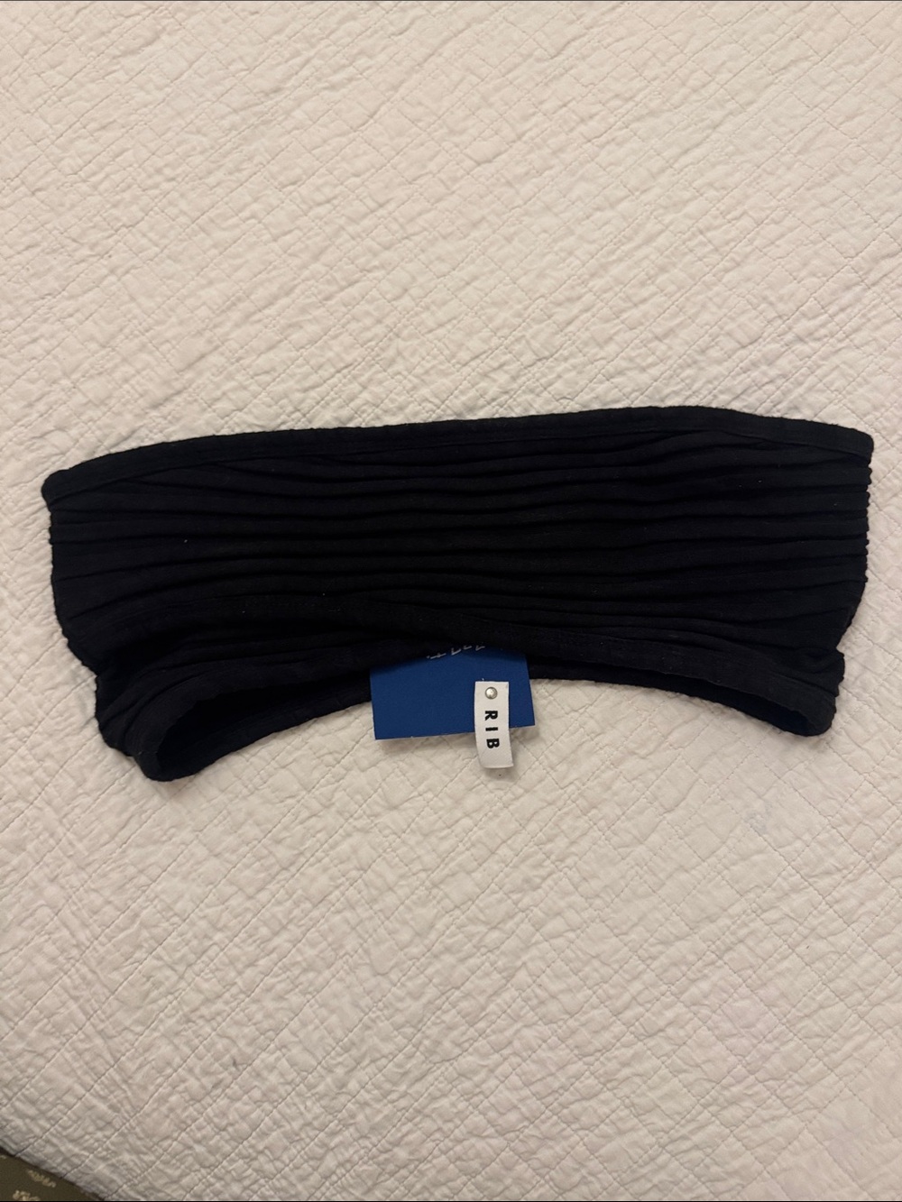 Simon Miller Black Ribbed Tube Bra